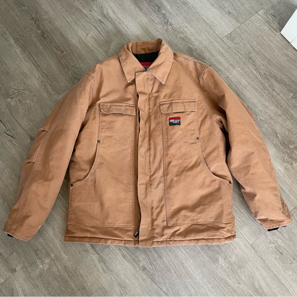 Vintage PipeLiner Canvas Insulted Jacket in Tan